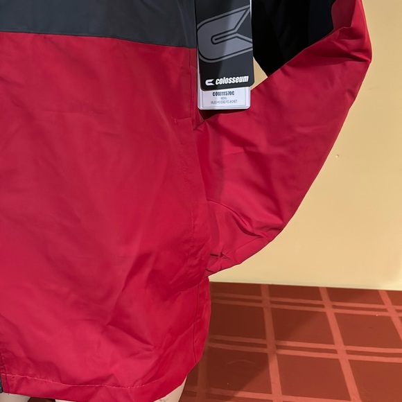 NCAA Ohio buckeyes colosseum zip hooded wind jacket mens new large - Picture 5 of 7